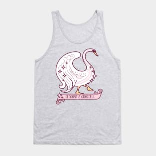 Elegant and graceful swan Tank Top